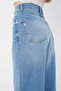 Women's Blue Wide Leg Long Jeans - 6