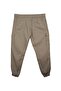 Men's Plus Size Stretch Fabric Jogger Pants with Elastic Legs and Pack of Cargo Pocket Beige - 2