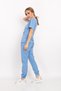 Baby Blue Soft Lycra Atlantis Model Jogger Pants Nurse Doctor Hospital Scrubs Uniform Set - 3