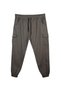 Men's Plus Size Stretch Fabric Jogger Pants with Rubber Legs and Pack of Cargo Pocket Soil Color