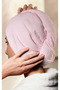 Mikrofiber Saç Bonesi Pembe