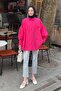 Oversized Shirt with Sleeve Tie Detail Fuchsia