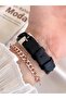 Elite Model Women Wrist Watch with 30 Mt Water Resistant Special Black Leather Band - 3