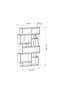 Karmato Modern Bookcase Display Unit Oak - 6