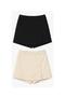 2-Piece Slit Mini Shorts Skirt