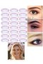 24Pcs Reusable Eyebrow Shaper Template Eye Face Makeup Sponge Kit Eyebrow Molds Accessory - 2