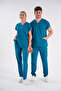 Dr. Greys Model Lycra Nurse Uniform Unisex Bat Sleeve Doctor Scrubs Hospital Suit - 3