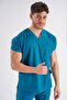 Dr. Greys Model Lycra Nurse Uniform Unisex Bat Sleeve Doctor Scrubs Hospital Suit - 6