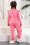 Crew Neck Long Sleeve Pink Color Girl's Tracksuit Set - 5