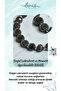 Certified Natural Labradorite and Hematite Detailed Adjustable Bracelet