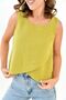 Women's Muslin Pocket Vest Blouse 100% Cotton Back Button - Mg001 - 2