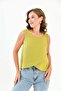 Women's Muslin Pocket Vest Blouse 100% Cotton Back Button - Mg001 - 6