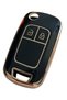 Opel Astra J Insignia Chevrolet Cruze Compatible Remote Key Case Cover Auto Keychain Black Gold 2 Keys - 3