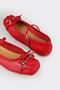Red Leather Women's Casual Shoes - 5