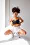 White Loose Cut Tights Sports Shorts - 7