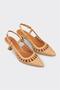 Natural Leather Women's Heeled Shoes - 2