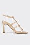 Gold Women's Heeled Sandals