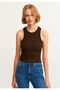 Pack of 5 Ribbed Halter Collar Knitted Tank Top - 5