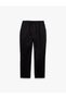 Pocket Detailed Linen Cotton Blend Waist Lace up Trousers - 3