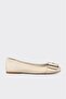 Ecru Leather Women's Casual Shoes