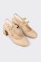 Natural Leather Women's Heeled Shoes - 2