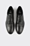 Black Leather Men's Casual Shoes - 4