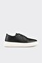 Black Leather Men's Casual Shoes
