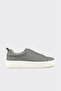 Gray Leather Men's Sports Shoes