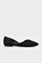 Black Leather Women's Casual Shoes