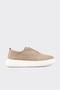 Beige Leather Men's Casual Shoes