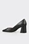 Black Leather Women's Stiletto - 3