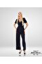 Navy Blue Maxi Short Sleeve Polyamide Jumpsuit Special Occasion - Invitation / Homecoming Dress