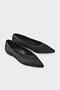 Black Leather Women's Ballerinas - 2