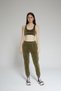 Khaki Women's Velvet Jogger Pants - Valet - 2