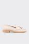 Beige Leather Women's Loafer