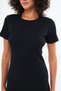 Women's Black Short-Sleeve Long Dress - Summer - 2
