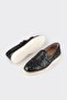 Black Leather Men's Casual Shoes - 3