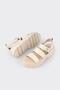 Ecru Leather Women's Sports Sandals - 3