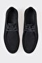 Navy Blue Leather Men's Casual Shoes - 4