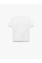 Cotton Short Sleeve Crew Neck Printed Women's T-Shirt - 4
