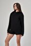 سويت شيرت أسود نسائي 1529112-BLACK - 3