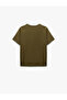 Cotton Short Sleeve Crew Neck Printed Women's T-Shirt - 4