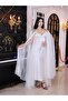 Stone Detailed 2 Piece Long Dressing Gown Set - 2