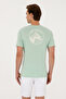 Men's Regular Fit Crew Neck Aqua T-Shirt 50299544-VR048 - 5