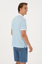 Men's Regular Fit Polo Neck Turquoise Patterned T-Shirt 50299672-Vr093 - 5