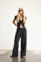Wide Leg Draped Trousers - 3