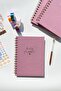 A5 Spiral Daily Planner / Daily Planner / English Planner / Planner Lilac Rose Gold