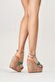 Multi - Straw Weave High Heel Women's Sandals - 6