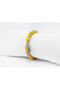 Mustard Color Handmade Glass Evil Eye Beaded Bracelet, Gift Evil Eye Beaded Bracelet - 3