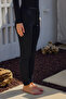 Sea Pool Lycra Long Tight Leggings with Narrow Leg Single Bottom Black Remsa Ra001 Black01 - 2